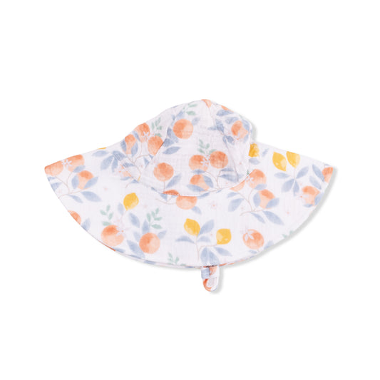 Citrus Floral  - Wide Brim Sun Hat