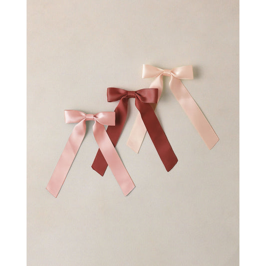 SATIN RIBBON BOWS BLUSH, RED, PINK