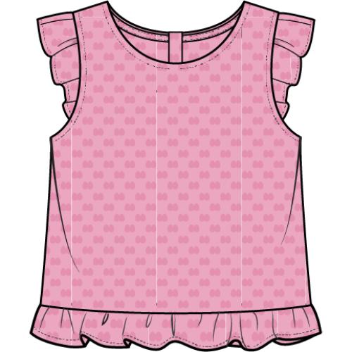 SLEEVELESS TOP KNIT-PINK