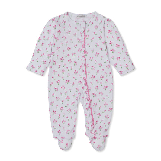 Footie w/Zip Timeless Tulips