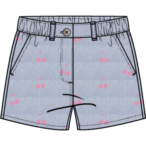 SHORT WOVEN-BLUE DENIM