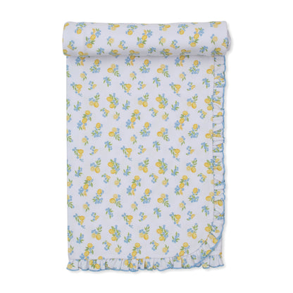 Lemon Blossoms Print Blanket