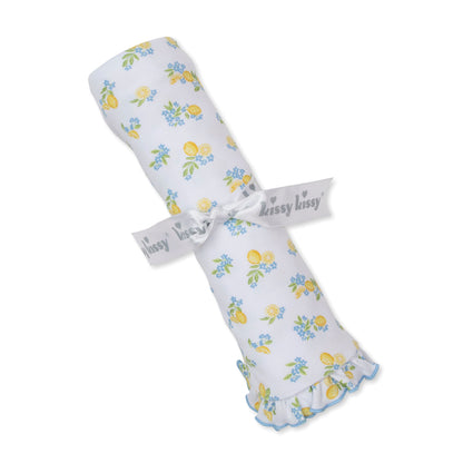 Lemon Blossoms Print Blanket