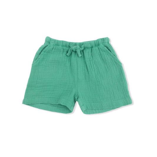 Solid Muslin Ming Green - Casual Short