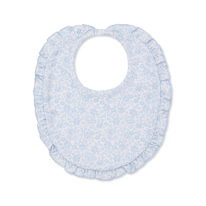 Country Gardens Print Bib Blue
