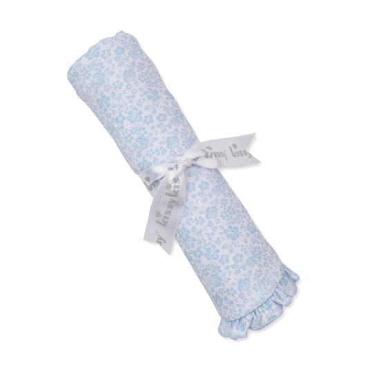Country Gardens Blue Blanket