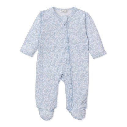 Footie Country Gardens Print Blue