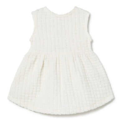 Terry Sleeveless Dress Cream