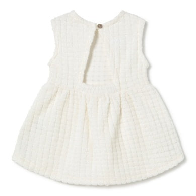 Terry Sleeveless Dress Cream