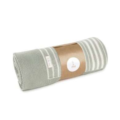 Irregular Striped Knit Blanket