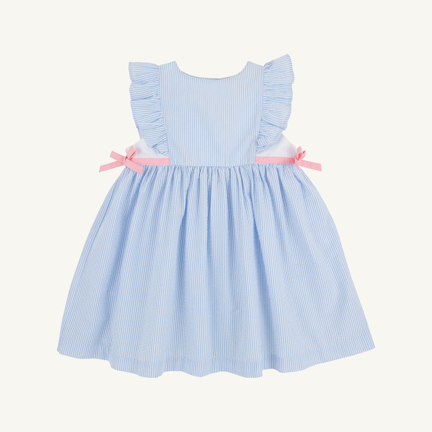 Pammy's Pinafore Dress-Seersuc