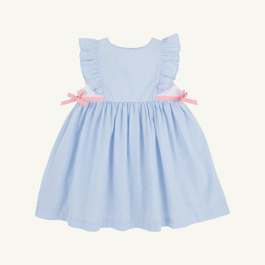 Pammy's Pinafore Dress-Seersuc