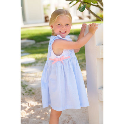 Pammy's Pinafore Dress-Seersuc