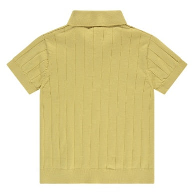 Boys Short Sleeve Ribbed Polo