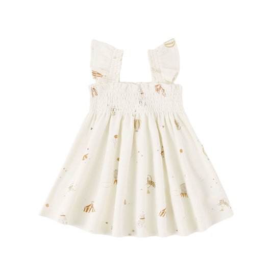 SMOCKED JERSEY DRESS CARNIVAL