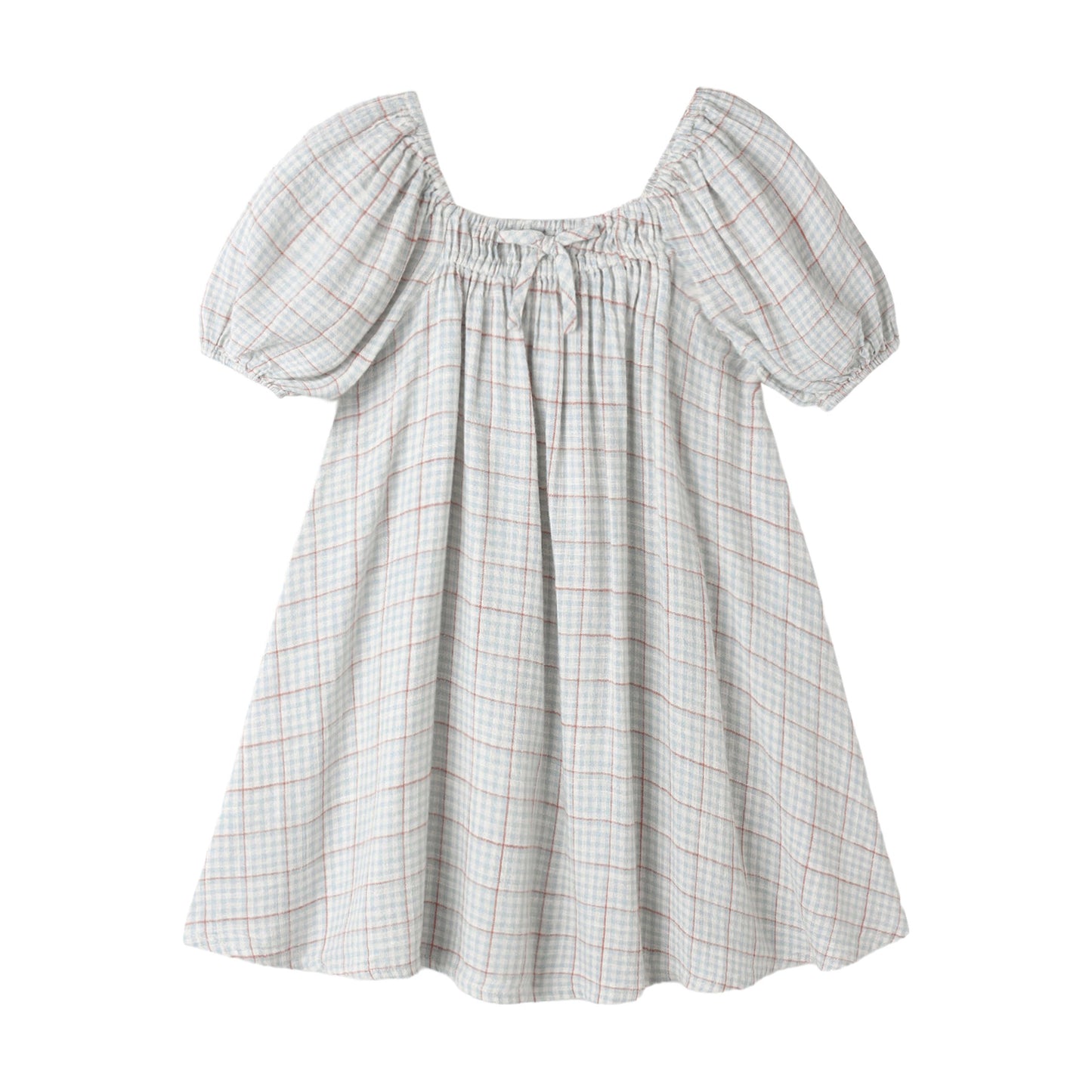 SABRINA MINI DRESS LIGHT BLUE PLAID