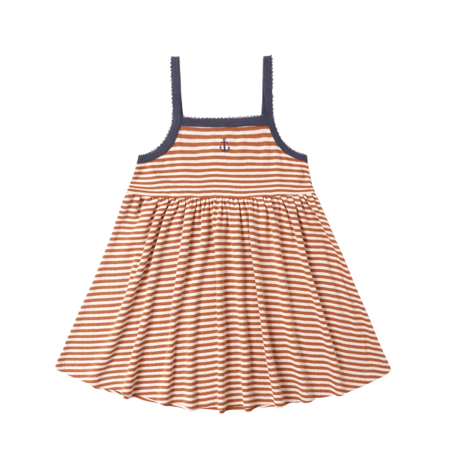 LEA DRESS POPPY STRIPE
