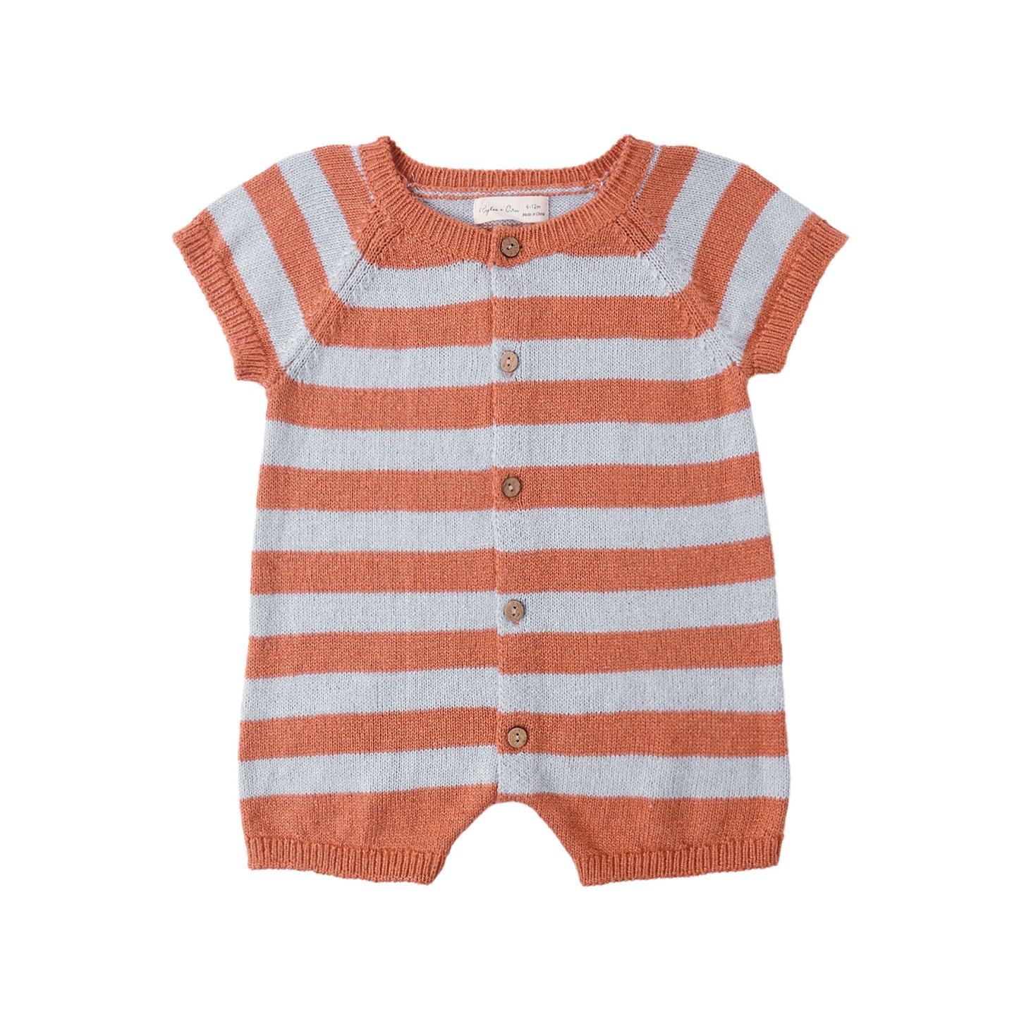 LIAM KNIT ROMPER AMERICANA STRIPE