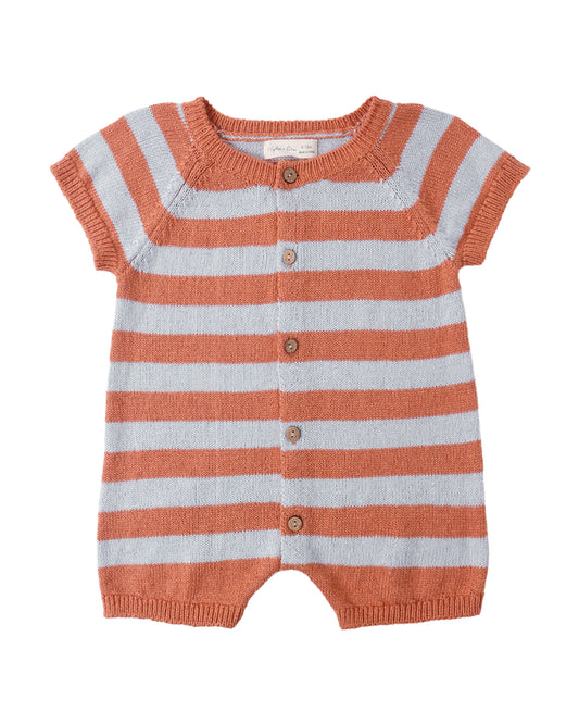 LIAM KNIT ROMPER AMERICANA STRIPE