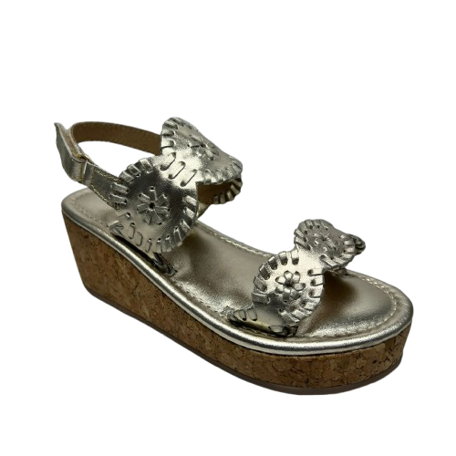Girls Lauren High Wedge - Metallic Nappa
