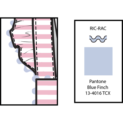 Cherry Stripe - Ric Rac Ruffle Sunsuit
