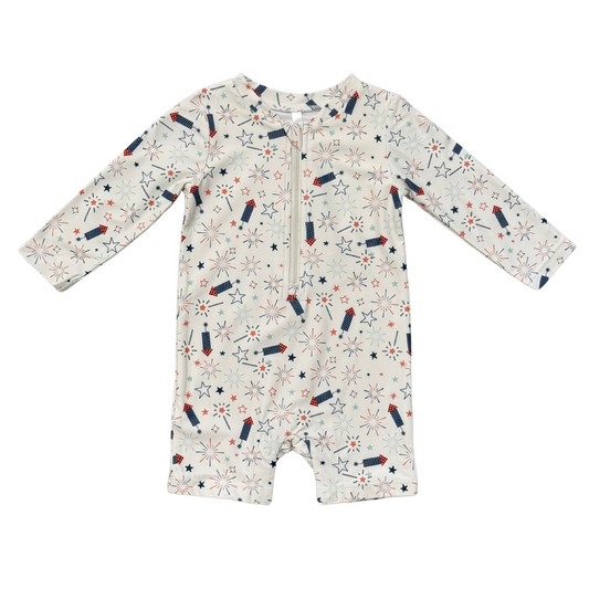 BABY ONE-PIECE RASH GUARD SWIMSUIT