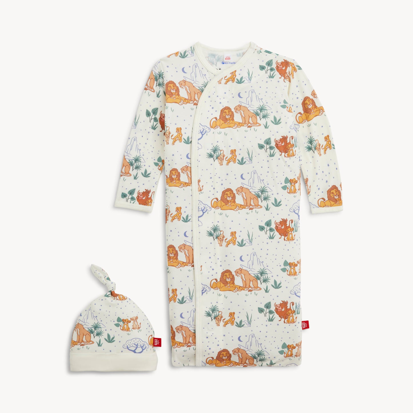 Lion King Modal Gown + Hat Set NB/3MO
