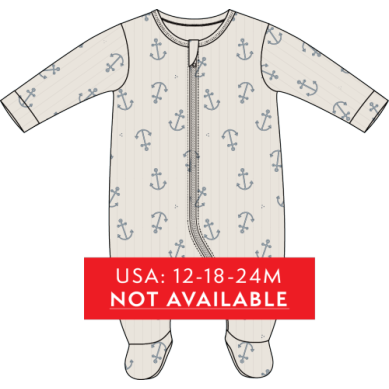 FOOTED SLEEPER KNIT-BEIGE