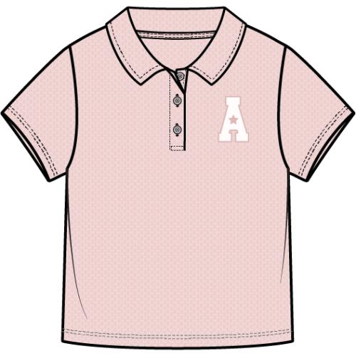 POLO TOP KNIT-PINK LT.