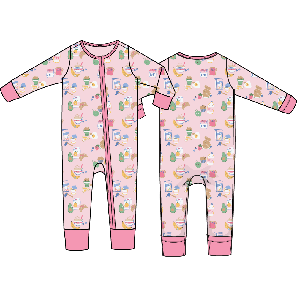 Breakfast Club Pink - Convertible Romper