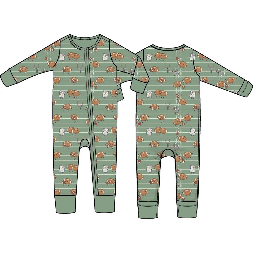 Footballs Playing Football - Convertible Romper
