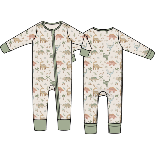 Sweet Baby Dinos - Convertible Romper