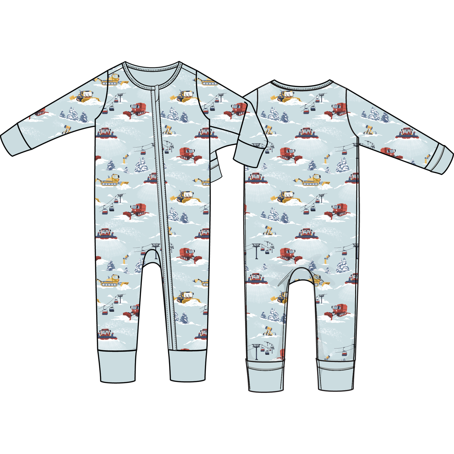 Snow Cats - Convertible Romper