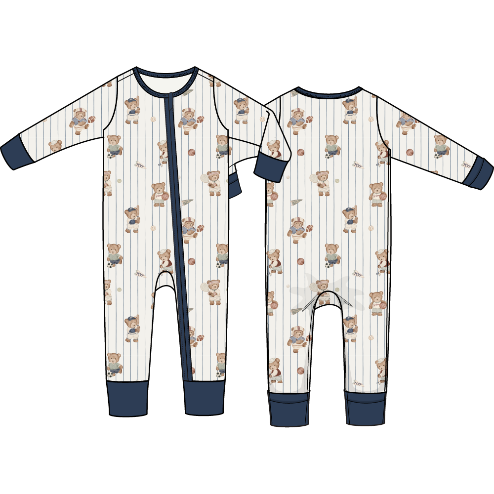 Mixed Sports Bears - Convertible Romper