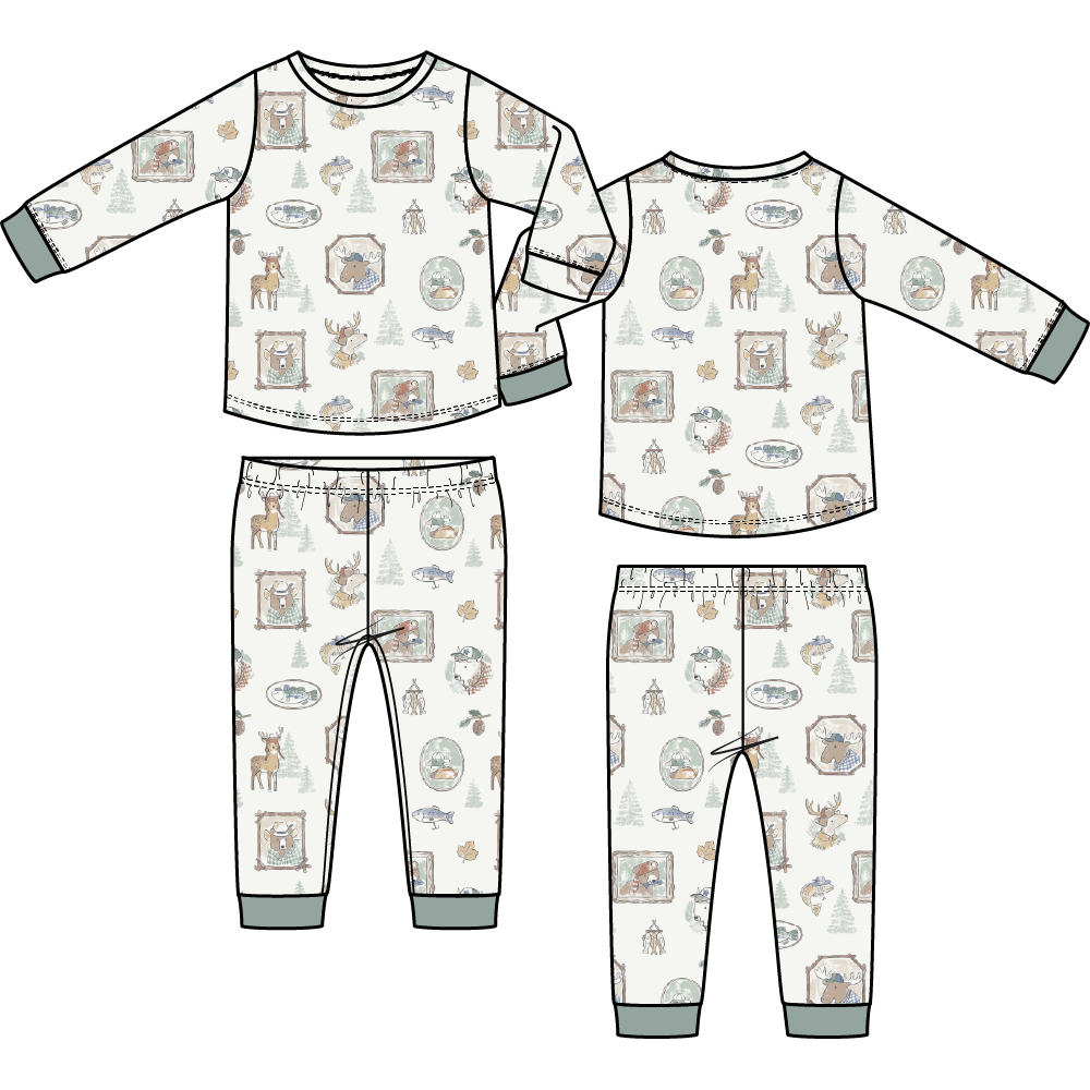 Woodson's Family Cabin - Long Sleeve Loungewear Set