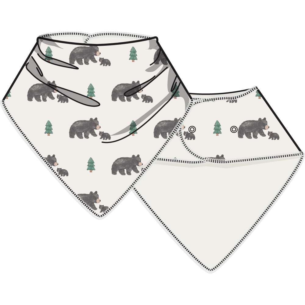 Black Bears - Bandana Bib