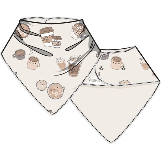 Love you A Latte - Bandana Bib