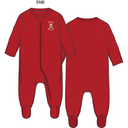 First Christmas - Santa and Sleigh - Uni Footie