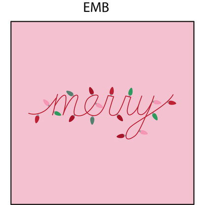 Christmas Lights Merry - Ruffle Sweatshirt