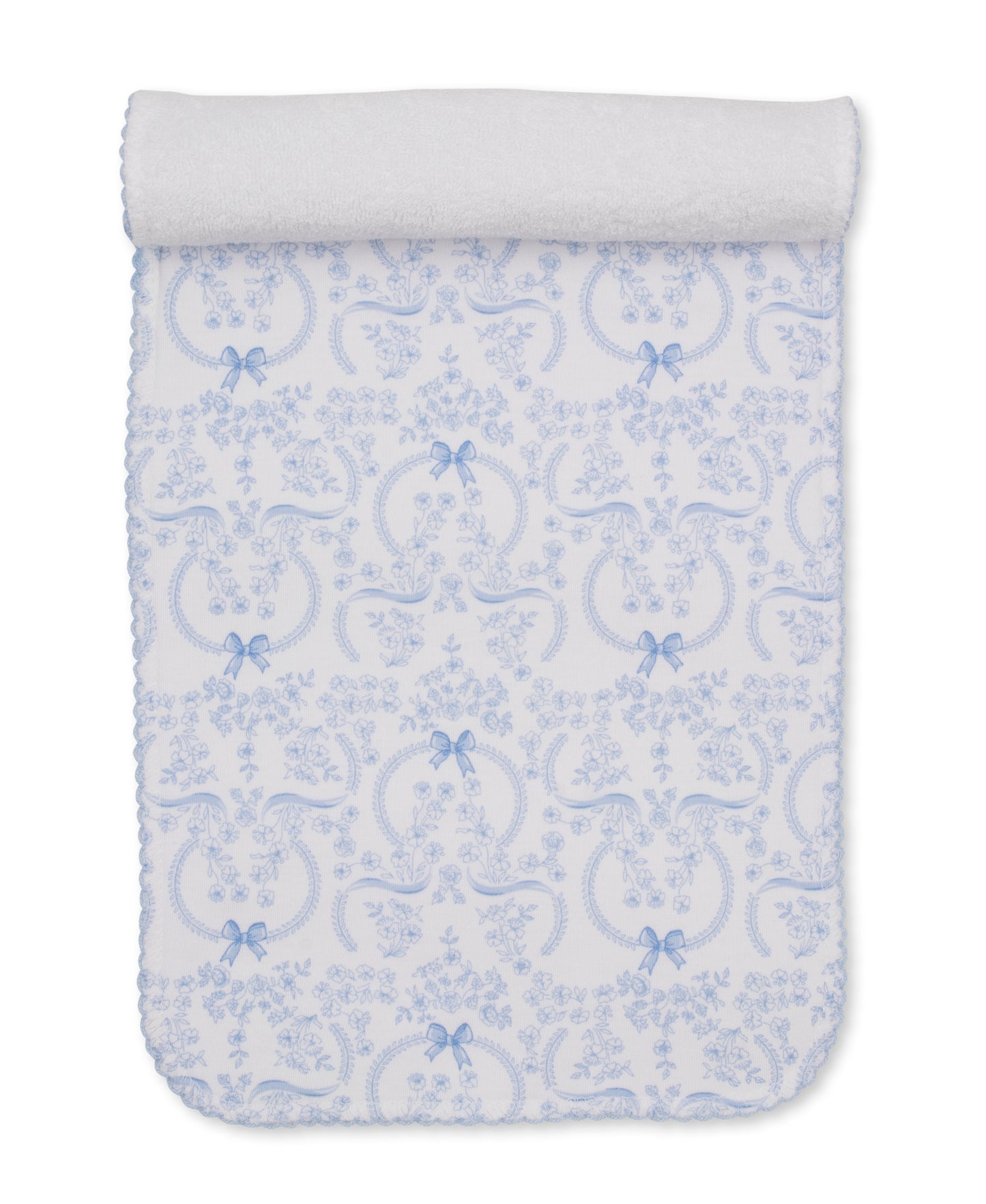 Delicate Blooming Bows Burp Cloth