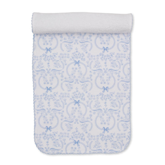 Delicate Blooming Bows Burp Cloth