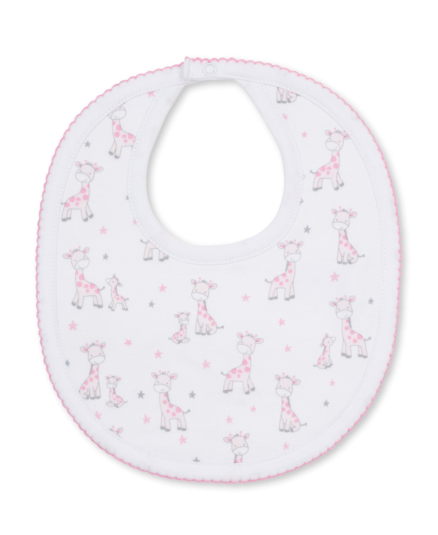 Just Giraffes Pink Print  Bib