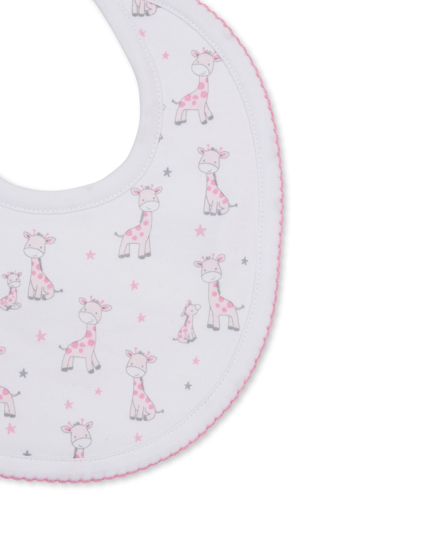 Just Giraffes Pink Print  Bib