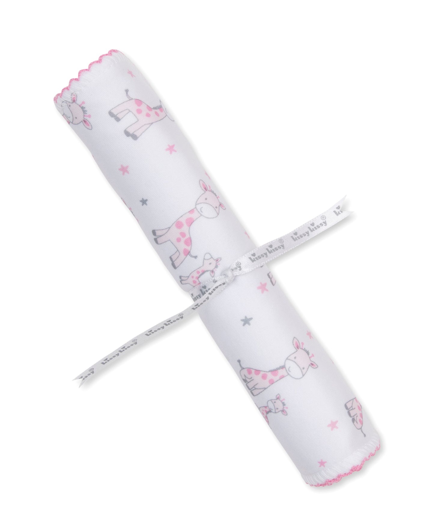 Just Giraffes Pink Print Burp