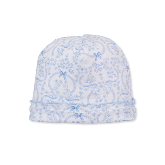 Delicate Blooming Bows Light Blue Hat