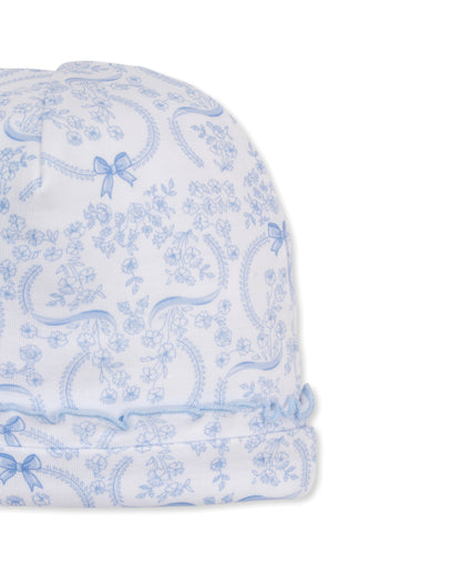 Delicate Blooming Bows Light Blue Hat