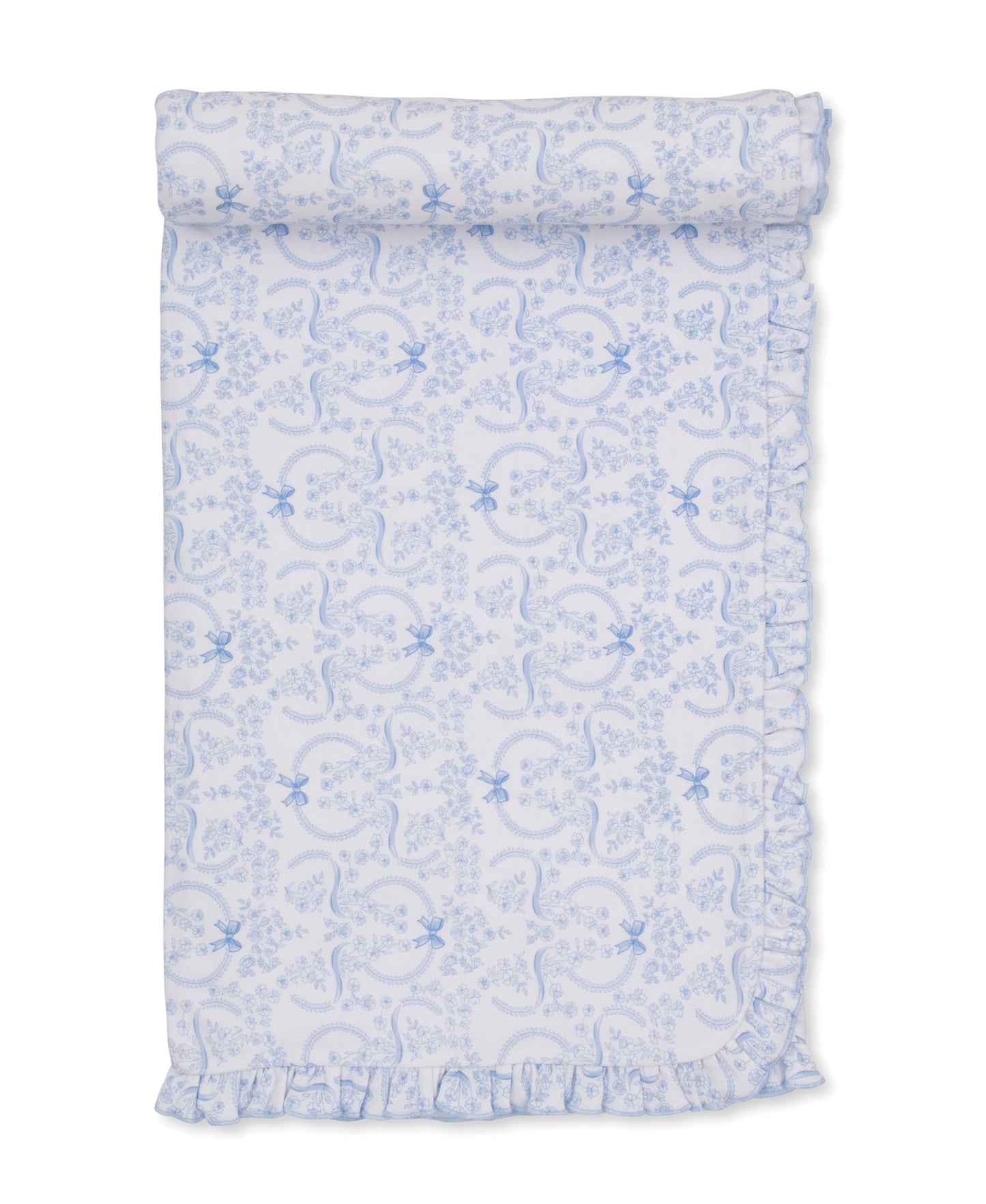 Delicate Blooming Bows Light Blue Blanket