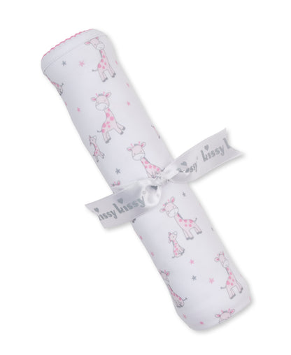 Just Giraffes Pink Blanket