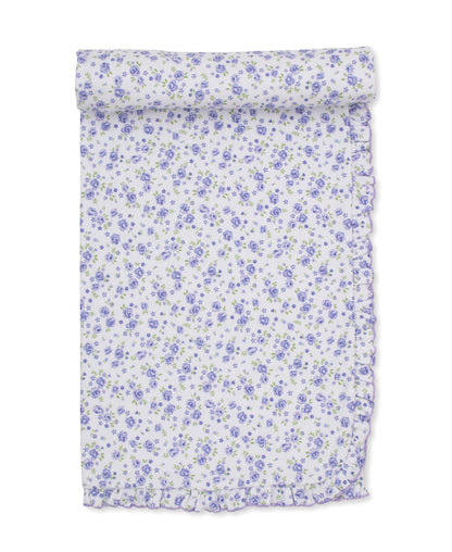 Cottage Roses Lilac Blanket
