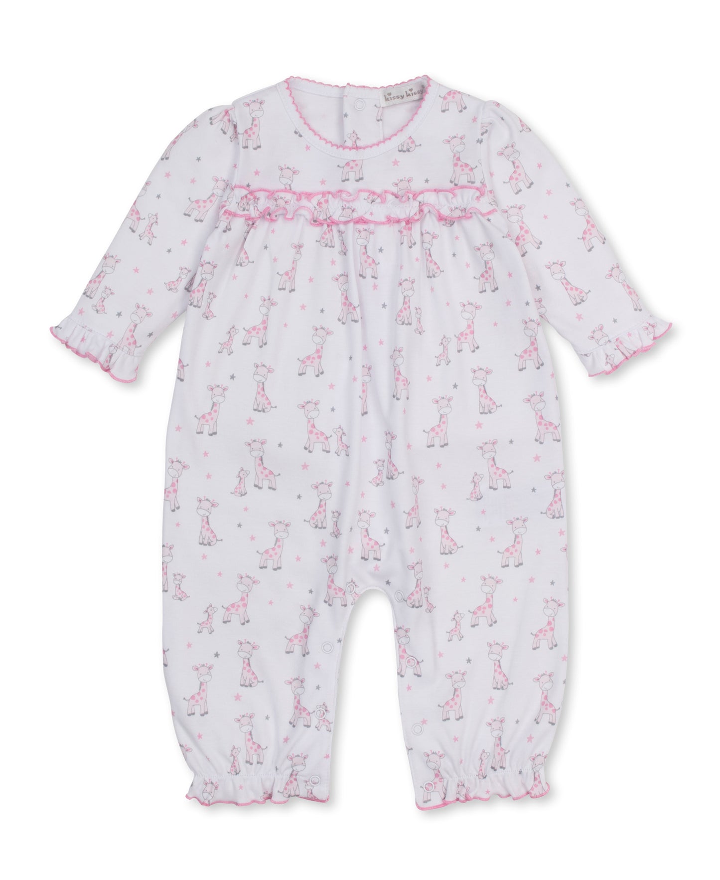 Just Giraffes Pink Playsuit